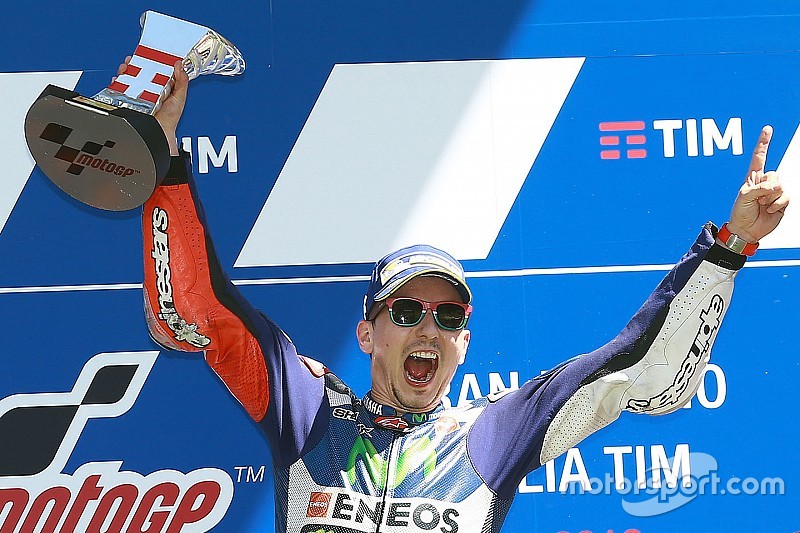 Le vainqueur Jorge Lorenzo, Yamaha Factory Racing