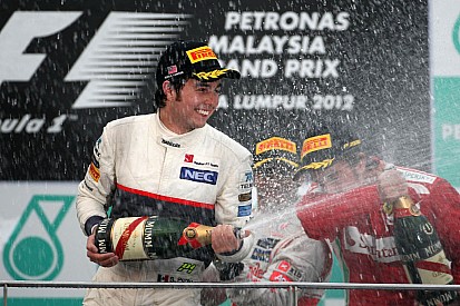 Los seis podios de Sergio Pérez