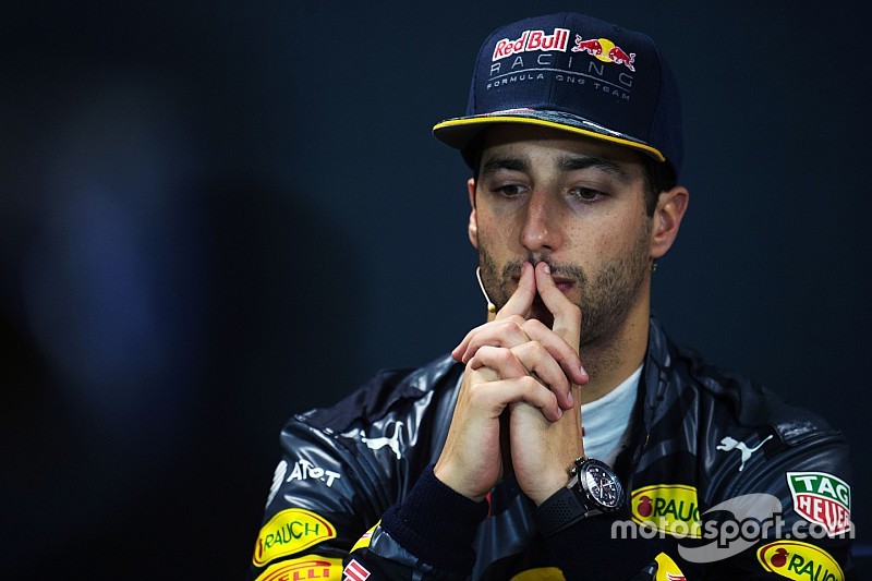 Daniel Ricciardo, Red Bull Racing, lors de la conférence de presse FIA