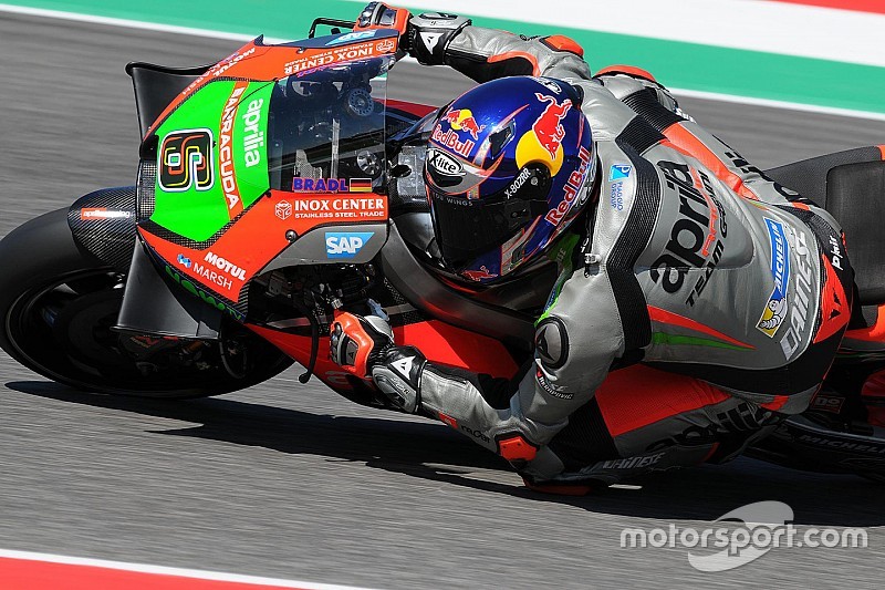 L'Aprilia ha preparato Barcellona con due giorni di test a Misano