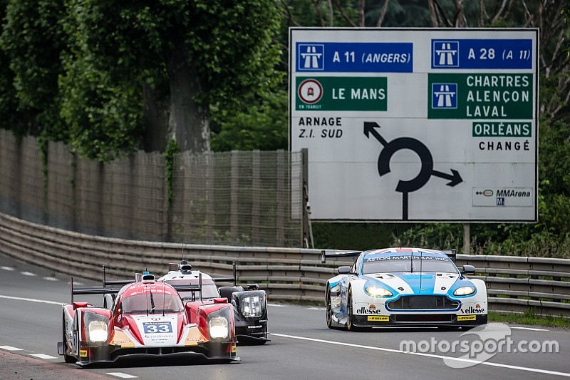 #33 Eurasia Motorsport Oreca 05 Nissan: Jun Jin Pu, Nick de Bruijn, Tristan Gommendy, #1 Porsche Team Porsche 919 Hybrid: Timo Bernhard, Mark Webber, Brendon Hartley, #99 Aston Martin Racing Aston Martin Vantage: Andrew Howard, Darren Turner, Alex MacDowall