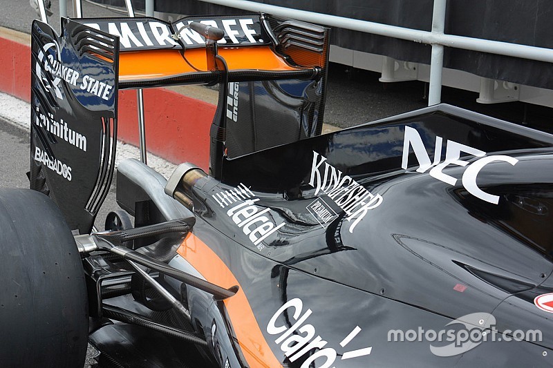 Technique - L'aileron arrière de Force India à Montréal