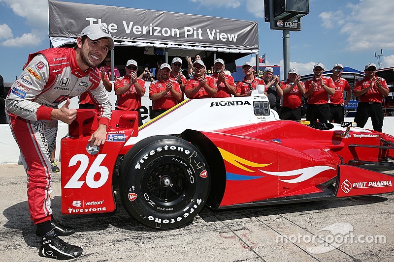 Polesitter Carlos Munoz, Andretti Autosport Honda