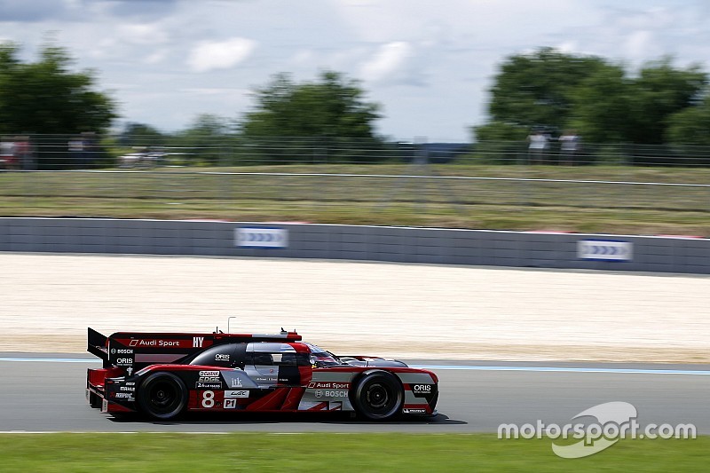 #8 Audi Sport Team Joest Audi R18 e-tron quattro: Lucas di Grassi, Loic Duval, Oliver Jarvis