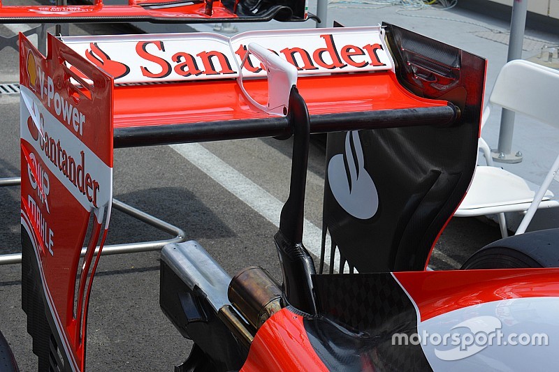 Technique - L'aileron arrière de la Ferrari SF16-H