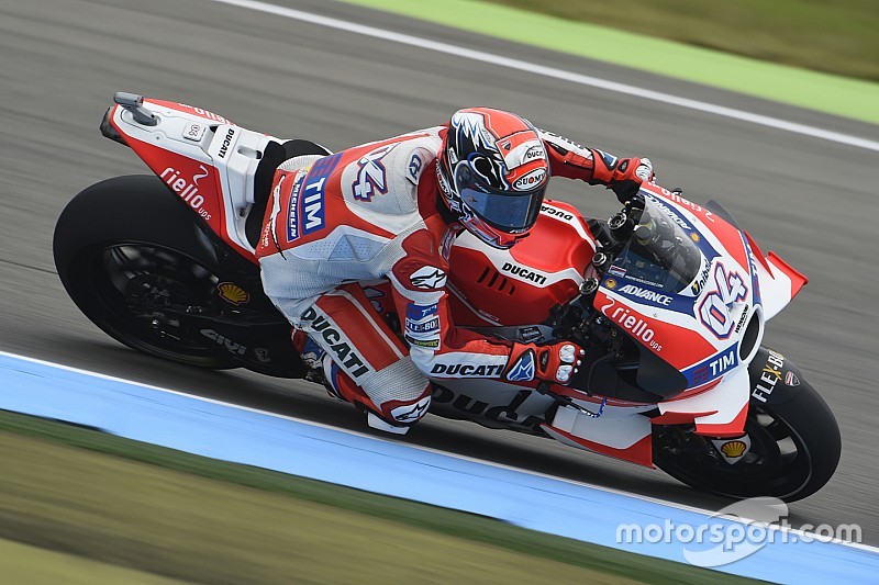 MotoGPオランダ予選:ドヴィツィオーゾがPP。ロッシ2番手。マルケス転倒も執念の4番手