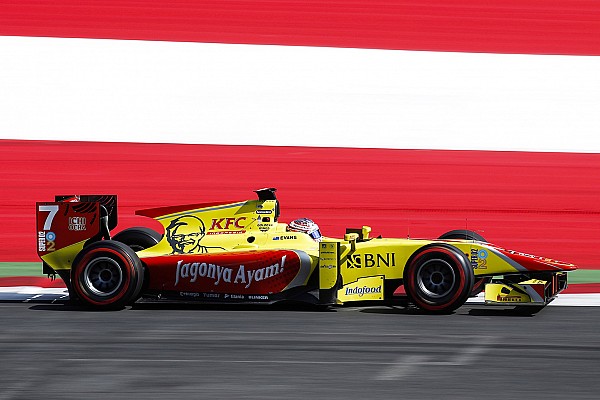 Victoria de Evans en una carrera cambiante de GP2