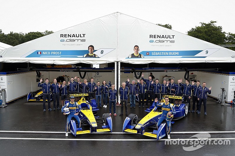 e.Dams-Teamfoto; Nicolas Prost, Renault e.Dams; Sébastien Buemi, Renault e.Dams