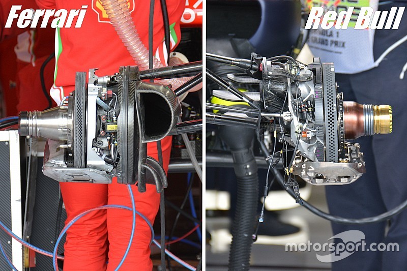 Silverstone: il diverso approccio ai freni di Ferrari e Red Bull Racing