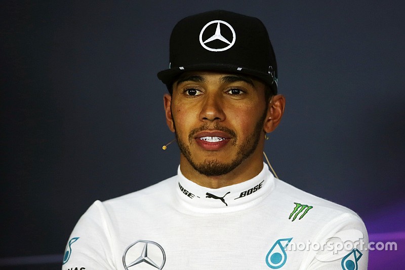 Lewis Hamilton, Mercedes AMG F1 nella conferenza stampa FIA