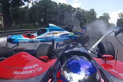 VÍDEO: batida em prova de carros históricos destrói Benetton