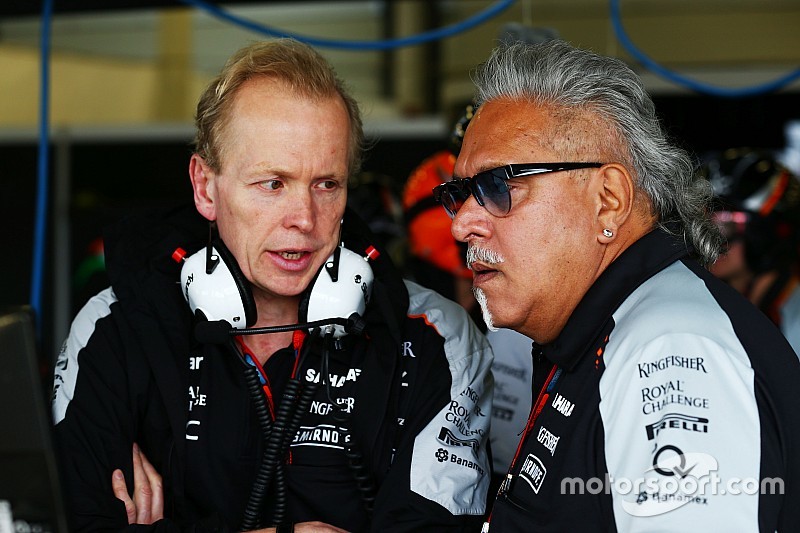 Andrew Green, Sahara Force India F1 Team Director técnico con Dr. Vijay Mallya, Sahara Force India F