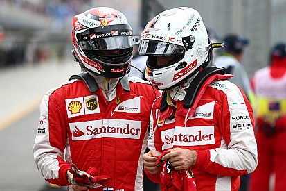 Vettel dice que renovar a Kimi es lo que Ferrari tenía que hacer