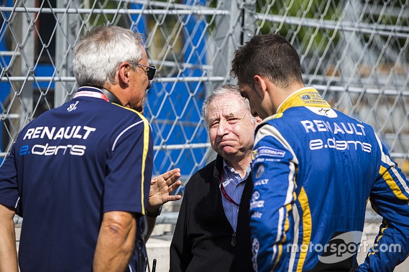 Jean Todt, FIA President, Sébastien Buemi, Renault e.Dams