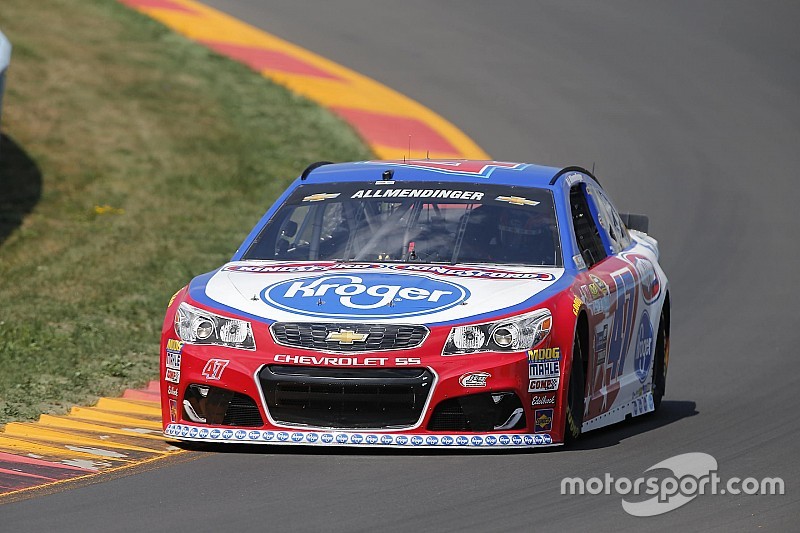 Allmendinger en la cima en la práctica final en el Glen