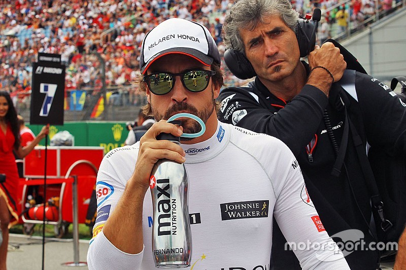 Fernando Alonso, McLaren on the grid