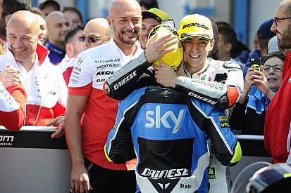 Le guidon Moto2 du Sky Racing Team VR46 est pour Bagnaia