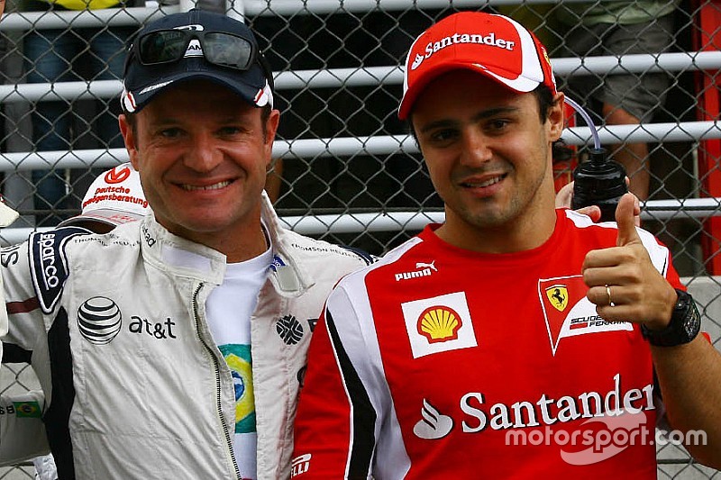 Compare números de Massa e Barrichello na Fórmula 1