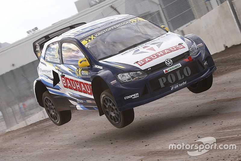 Fransa WRX: Kristofferson zaferin sahibi, Loeb evinde podyumda