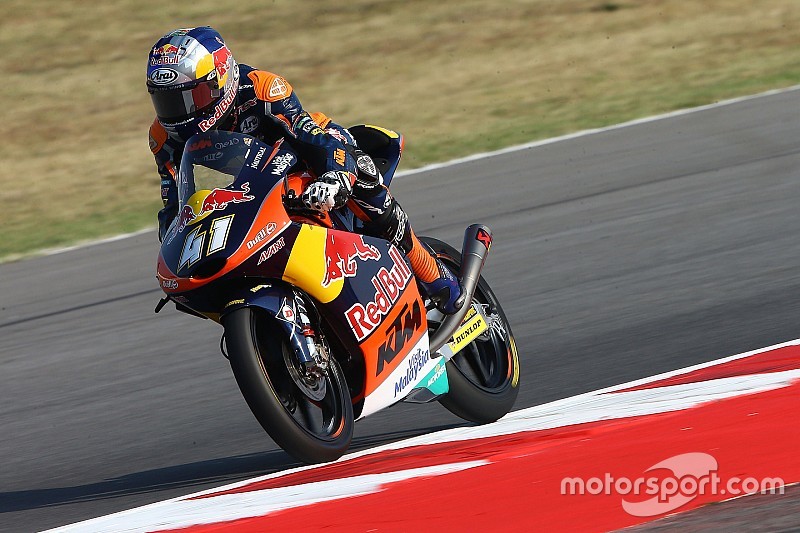 Binder se lleva la pole de Moto3; inoportuna caída de Navarro