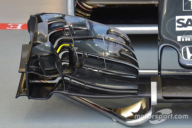 Analisis teknis ringkas: Sayap depan McLaren