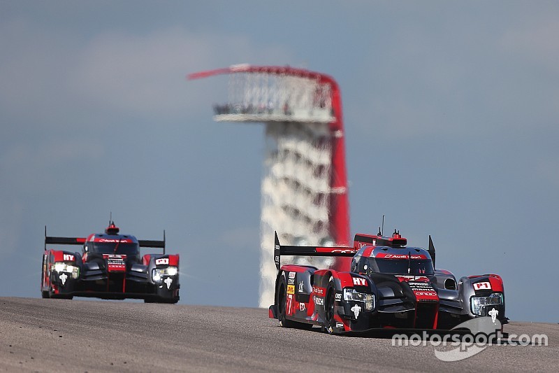 #7 Audi Sport Team Joest Audi R18: Marcel Fässler, Andre Lotterer, Benoit Tréluyer, #8 Audi Sport Te