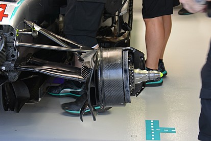 Analisis teknis ringkas: Komponen rem Mercedes W07
