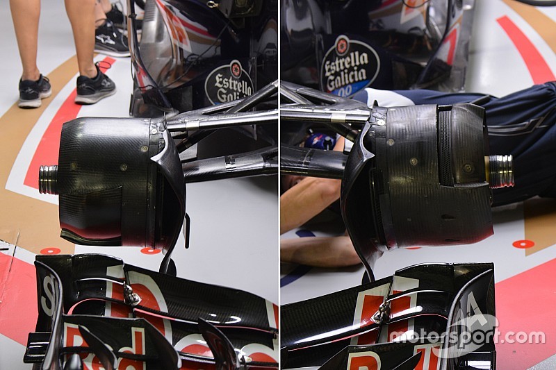 Analisis teknis ringkas: konfigurasi rem asimetris Toro Rosso STR11