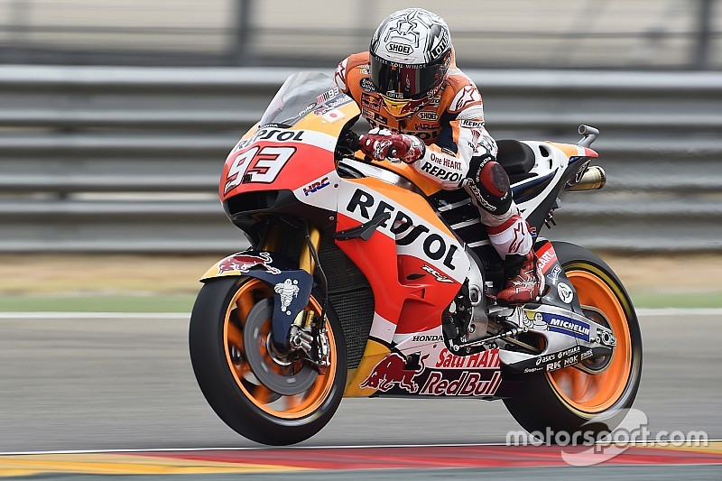 MotoGPアラゴン初日:ホンダが1日目を制圧。FP1マルケス、FP2ペドロサがトップ