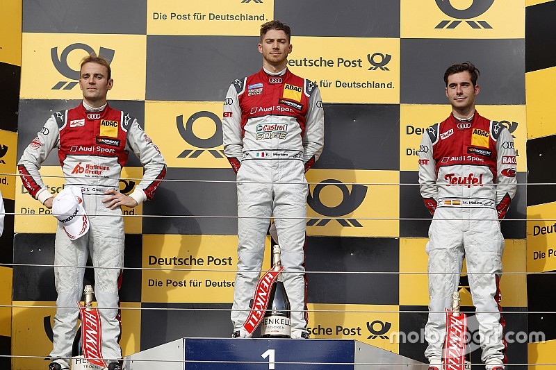 Molina acompañó a Mortara y Green en el podio de la Carrera 1