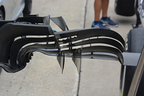 T&eacute;cnica: dientes serrados del aler&oacute;n del Williams FW38 en Malasia