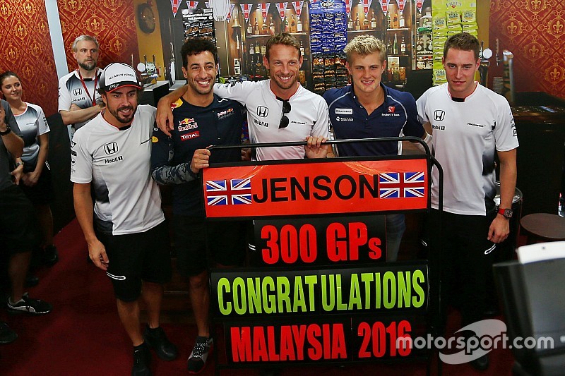 Bildergalerie: So feiert Jenson Button seinen 300. Grand Prix