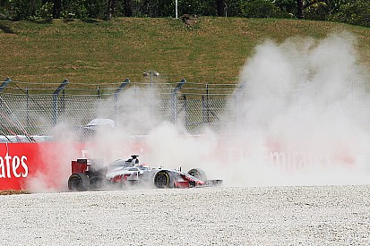 Grosjean - Un problème de "matériel" au niveau des freins