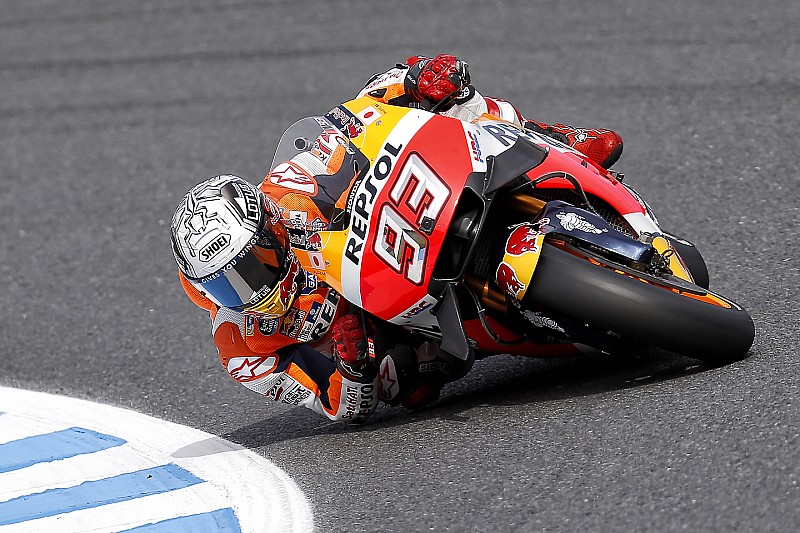 予選2位のマルケス「ペドロサとロレンソのクラッシュを見たから、大事に行った」:MotoGP日本GP