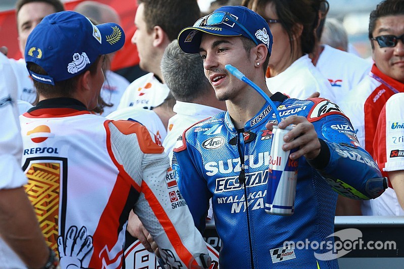 Marc Marquez ganador de la carrera, Repsol Honda Team, Maverick Viñales tercer clasificado, Team Suz