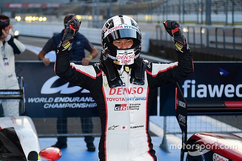 Les vainqueurs #6 Toyota Racing Toyota TS050 Hybrid: Stéphane Sarrazin, Mike Conway, Kamui Kobayashi