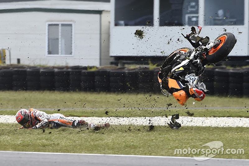 Marc Marquez, Repsol Honda Team crash