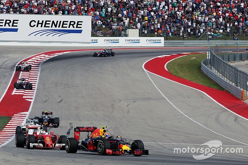 In beeld: Max Verstappen in Texas