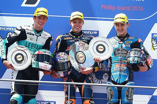 Brad Binder sort vainqueur d'une course électrique