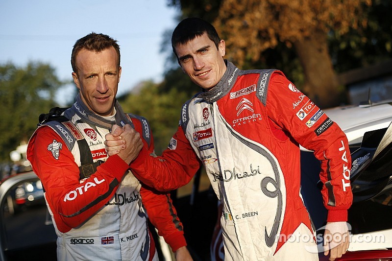 Kris Meeke and Craig Breen, Citroën DS3 WRC, Abu Dhabi Total World Rally Team