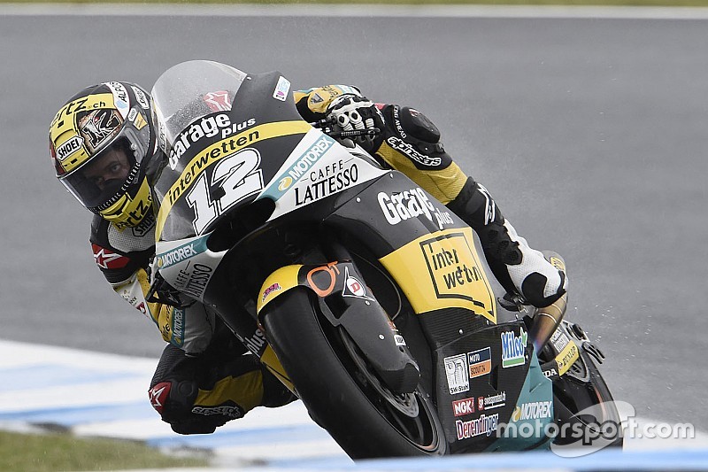 Moto2マレーシアFP1:赤旗、スコールに見舞われ、ドライでほとんど走行できず