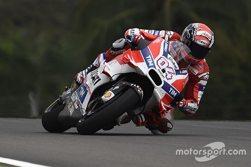 Dovizioso: "Con poca acqua le rain e intermedie hanno grip, ma durano poco!"