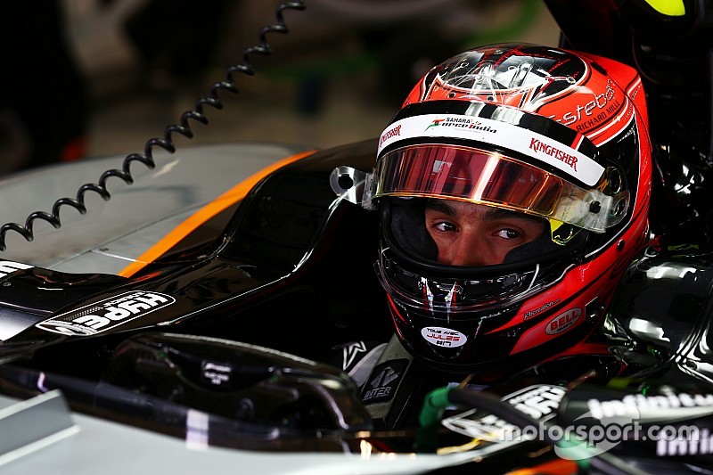 Esteban Ocon, pilote d'essais Sahara Force India F1 VJM08