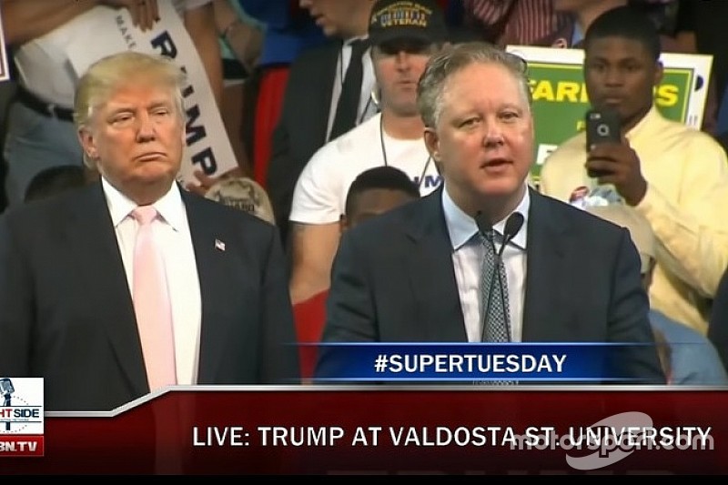 NASCAR apoyó campaña de Donald Trump