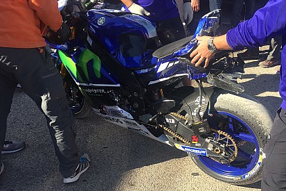Após queda com moto de 2017, Rossi lamenta teste incompleto