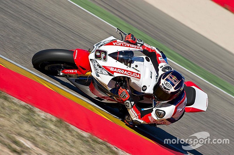 Stefan Bradl a essayé pour la première fois sa Honda WSBK