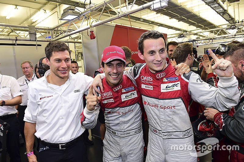 Pole: #8 Audi Sport Team Joest Audi R18: Lucas di Grassi, Loic Duval, Oliver Jarvis