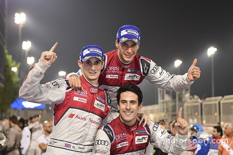 Race winners #8 Audi Sport Team Joest Audi R18: Lucas di Grassi, Loic Duval, Oliver Jarvis