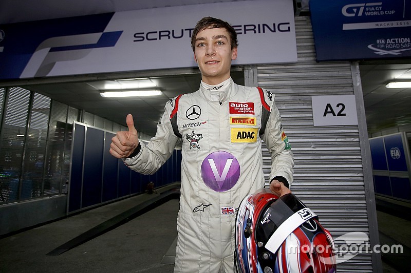 Pole position pour George Russell, Hitech GP Dallara Mercedes