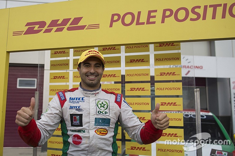 Pole position de Mehdi Bennani, Sébastien Loeb Racing, Citroën C-Elysée WTCC